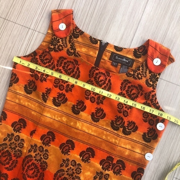 Tropical button dress Size 11/12 Borcellini - Picture 9 of 12